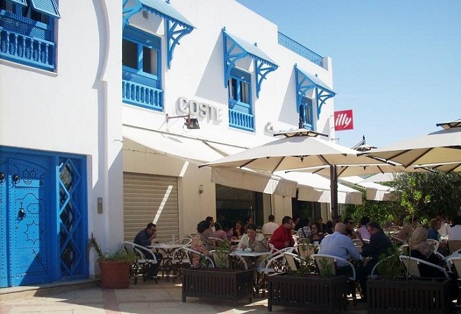Достопримечательность Туниса голубой город Сиди-Бу-Саид
